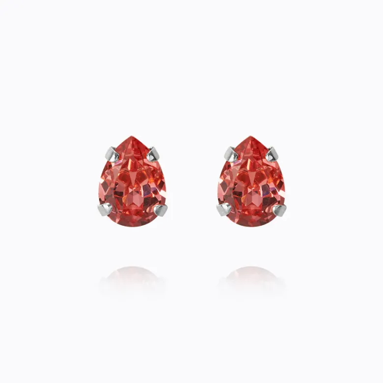 Caroline Svedbom Superpetite Drop Örhängen / Rose Peach (Rhodium)