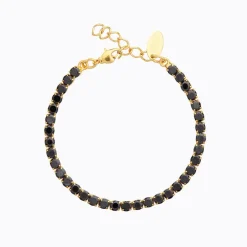 Caroline Svedbom Zara Armband / Jet (Guld)