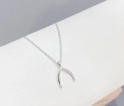 Celine Estelle Elegant Silverhalsband med CZ 42+5 cm