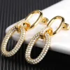 Celine Estelle Guld örhängen med 18K förgyllning och cubic zirconia stenar