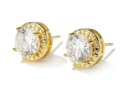 Celine Estelle Guld Studs Örhängen CZ – CEEG081