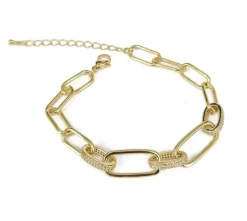 Celine Estelle Guldarmband med 18K förgyllning och CZ 17+5 cm