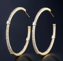 Celine Estelle Guldörhängen med 14K förgyllning med CZ