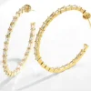 Celine Estelle Guldörhängen med 14K förgyllning med cubic zirconia