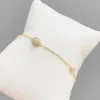 Celine Estelle Reglerbart Guldarmband med 18K förgyllning och CZ 16+4 cm