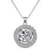 Celine Estelle Silverhalsband med cubic zirconia och CZ 40+5 cm