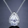 Celine Estelle Silverhalsband med Vitguld och CZ 40+5 cm