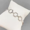 Celine Estelle Stilfullt Silverarmband med CZ – Reglerbart