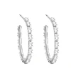 Celine Estelle Tunna Silverörhängen med Vitguld och CZ