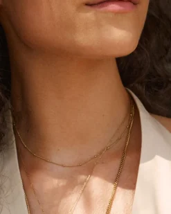 Edblad Beaded Kedje Halsband Guld