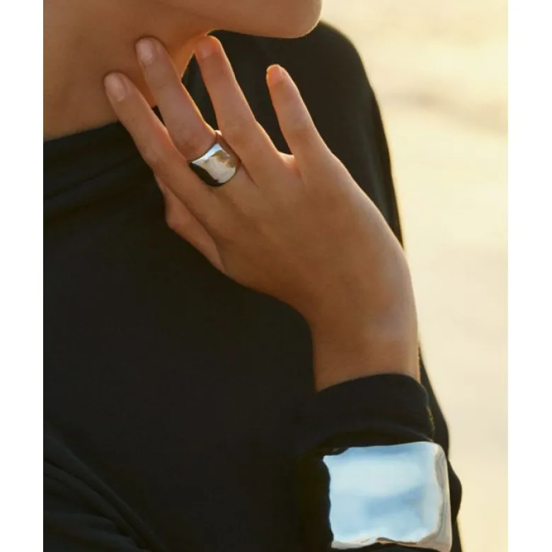 Edblad Flowy Ring Stål – 127423