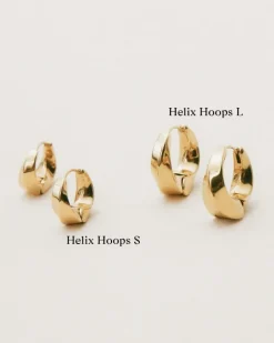 Edblad Helix Hoops L – Guld
