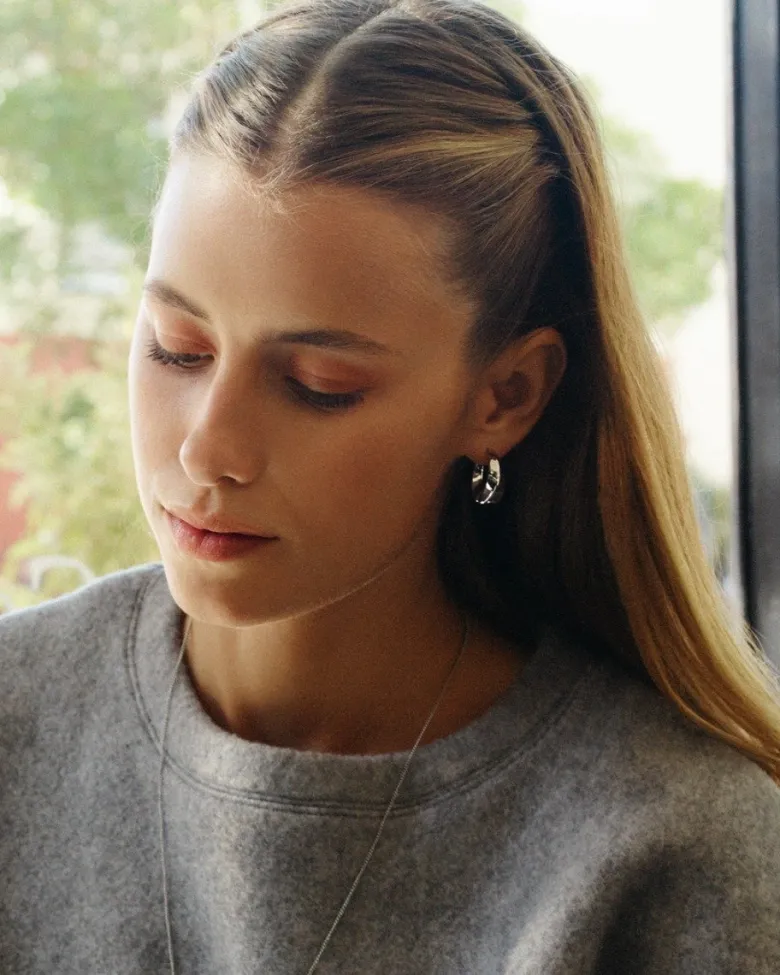 Edblad Helix Hoops L – Stål