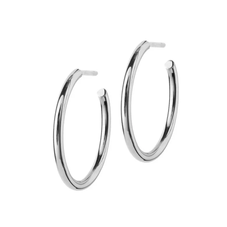 Edblad Hoops Örhängen Stål Medium (105861)