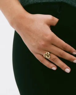 Edblad Infinity Knot Ring L Guld