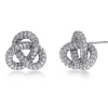 Edblad Infinity Knot Sparkle Studs L – Stål