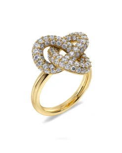 Edblad Infinity Knot Sparkle Ring L – Guld