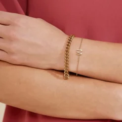 Edblad Letter Armband A-Ö Guld