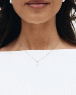 Edblad Letter Halsband Sparkle A-Ö – Stål