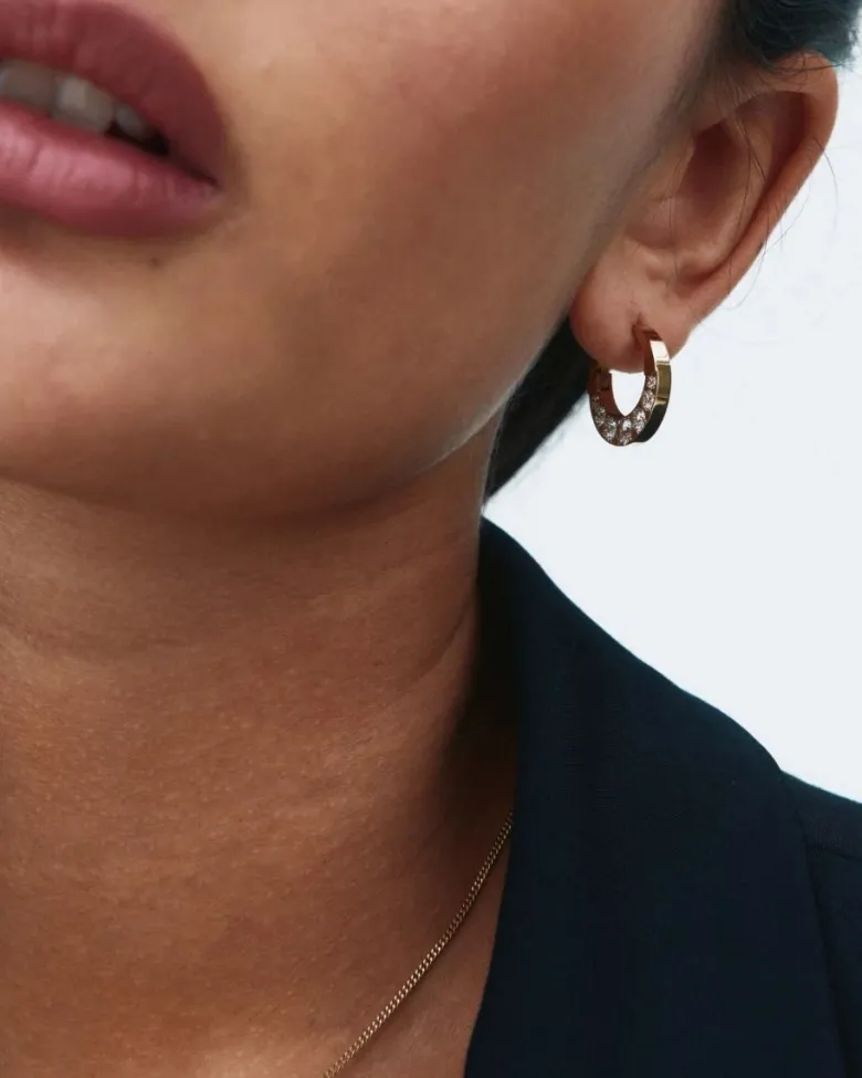 Edblad Monarch Hoops L – Guld