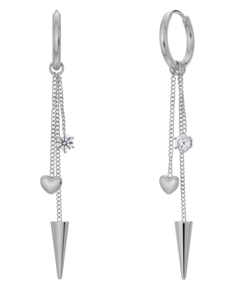 Edblad Peak Hoops Multi Heart Stål 127224