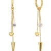 Edblad Peak Hoops Multi Heart Guld 127223