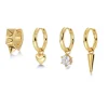 Edblad Peak Hoops One Heart Guld 127225