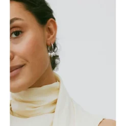 Edblad Pearl Signet Hoops Örhängen Stål