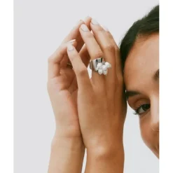 Edblad Pearl Signet Ring Stål