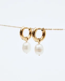 Edblad Perla Hoops L – Guld