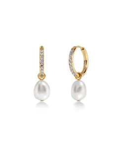 Edblad Perla Hoops Sparkle – Guld