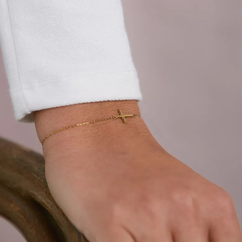 Edblad Spirit Cross Armband Guld – 120291