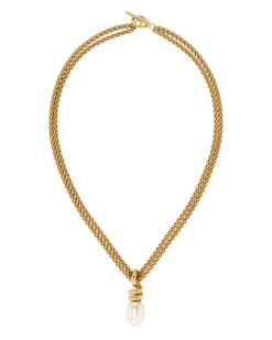 Edblad Swivel Halsband Pearl L – Guld