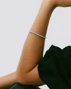 Edblad Tennis Armband Stål med kristallstenar