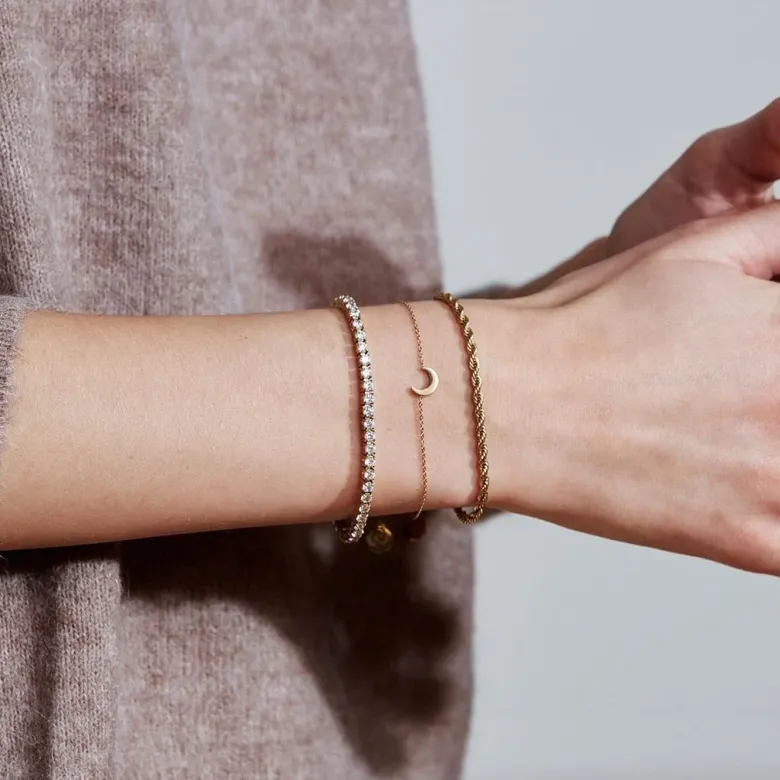 Edblad Tennis Armband Stål Guld