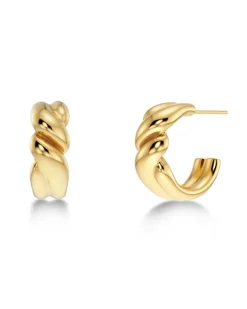Edblad Twist Hoops S Örhängen Guld