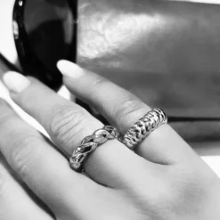 Emma Israelsson Braided Band Ring Silver Ring166