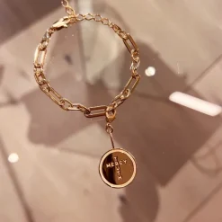 Emma Israelsson Cross Coin Charm Guld Charm014
