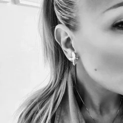 Emma Israelsson Dove Örhängen L Silver Ear179