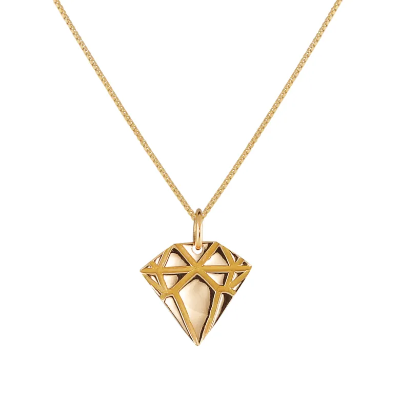 Emma Israelsson 18K Gold Diamond Pendant Neck042