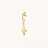 Emma Israelsson Mini Organic Dove M Hoop Gold Ear221