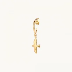 Emma Israelsson Mini Organic Dove M Hoop Gold Ear221