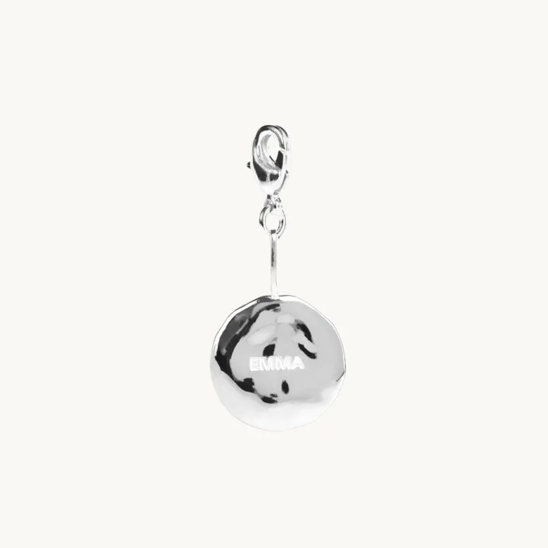 Emma Israelsson Name Coin Organic Charm Silver Charm021