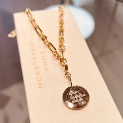 Emma Israelsson Name Coin Organic Charm Silver Charm021