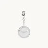 Emma Israelsson Name Coin Wreath Charm Silver Charm019
