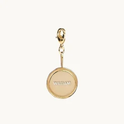Emma Israelsson Name Coin Wreath Charm Guld Charm020