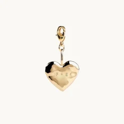 Emma Israelsson Name Heart Organic Charm Guld Charm032
