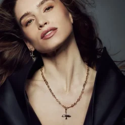 Emma Israelsson Organic Dove Chunky Kedja Guld Neck175