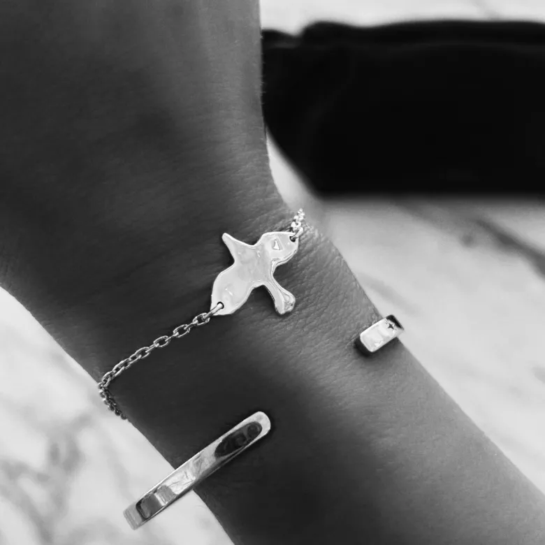 Emma Israelsson Organic Dove Armband Silver