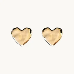 Emma Israelsson Organic Heart Örhängen Guld Ear196